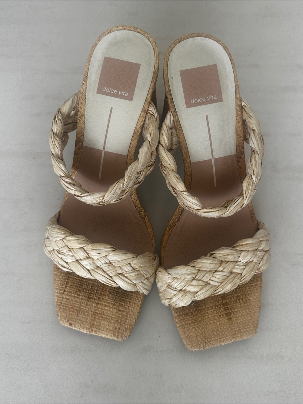 Dolce Vita Rattan Heel Sandals